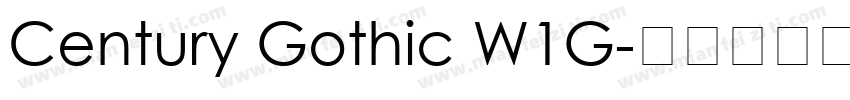 Century Gothic W1G字体转换